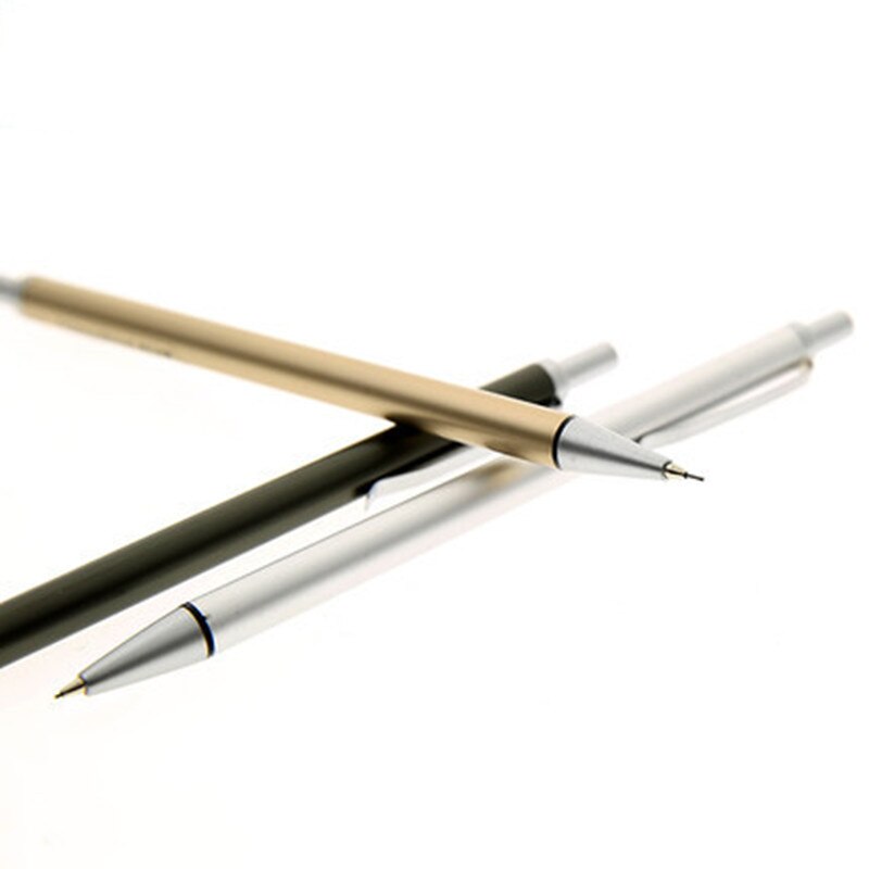 Mechanical Pencil Metal Rod Automatic Drafting Pen 0.5/0.7mm Lead Pens for Office School Supplies Lapiseira Stationery