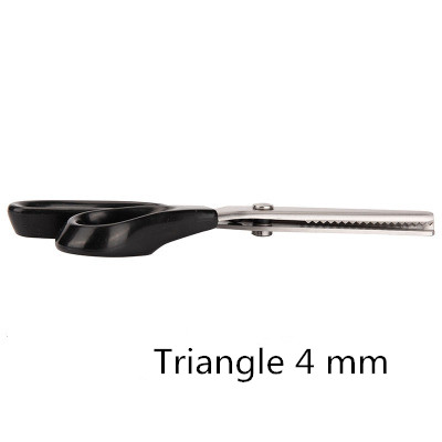 Tailor Scissors semicircle wavy Triangle Tooth Lace scissors DIY handmade Sewing with Zigzag Shape for Shears Fabric or Leather: mgsj007