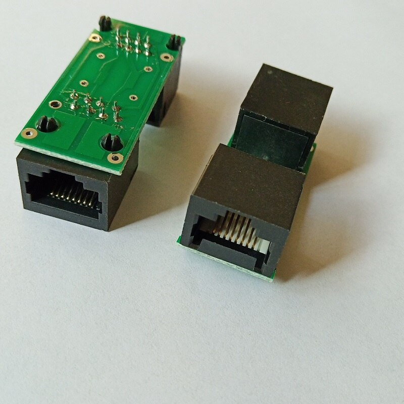 RJ45 CAT5e Inline Paar CAT5E Netwerk Ethernet Connector Vrouwelijk Naar Vrouwelijke Adapter Kabel CAT.5E Standaard Ethernet Adapter