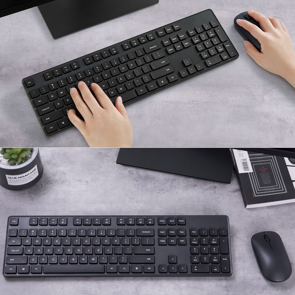Xiaomi Mi Wireless Mouse Keyboard Set 2.4GHz 1000DPI Portable Mouse 104-key Keyboard Office Computer Tool