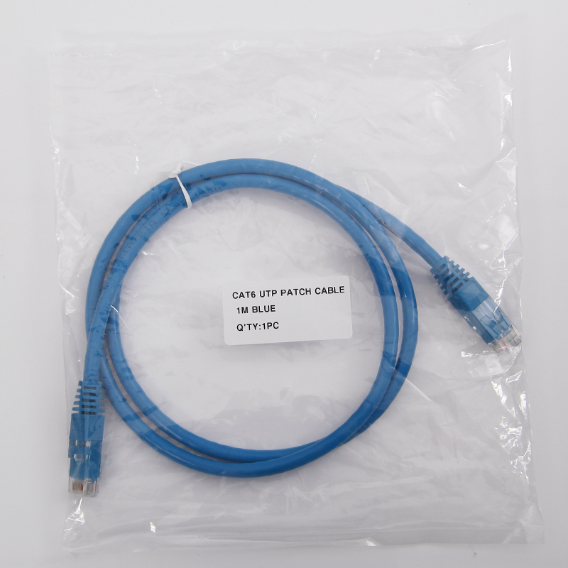 10Gtek 6Pcs CAT6 UTP Patch Cord, 1Meter (3.3 Ft)RJ45 Network Cable,Blue,24AWG For Gigabit Ethernet Switch Router