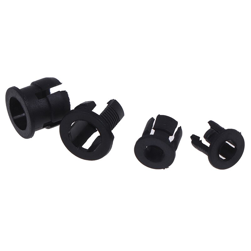 50 stk. nyttig sort plastik 3mm 5mm lampe ledet diodeholder sort klipsbeslagsstikmontering