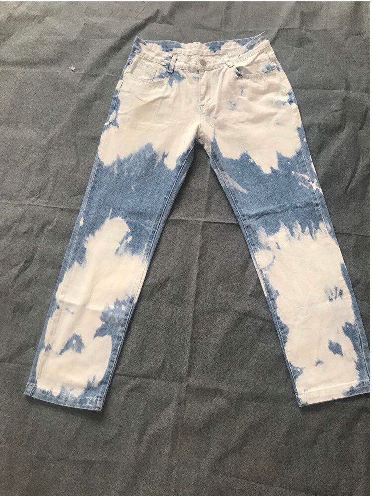 Cravate teints Denim coupe Droite Pantalon Jean Lavé Extensible Chino Confort Lieu Détendu Jeans à Jambe Droite pour