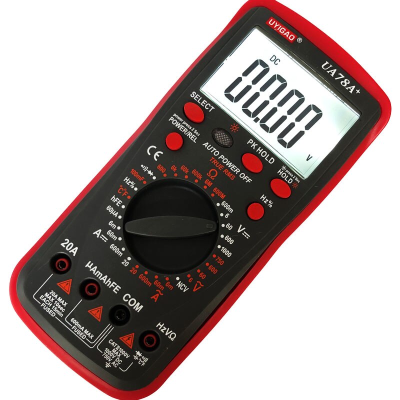 UYIGAO UA78A Multimeter Meter With Temperature Digital Multimeter For Measuring Capacitance And Resistance Non-contact electric