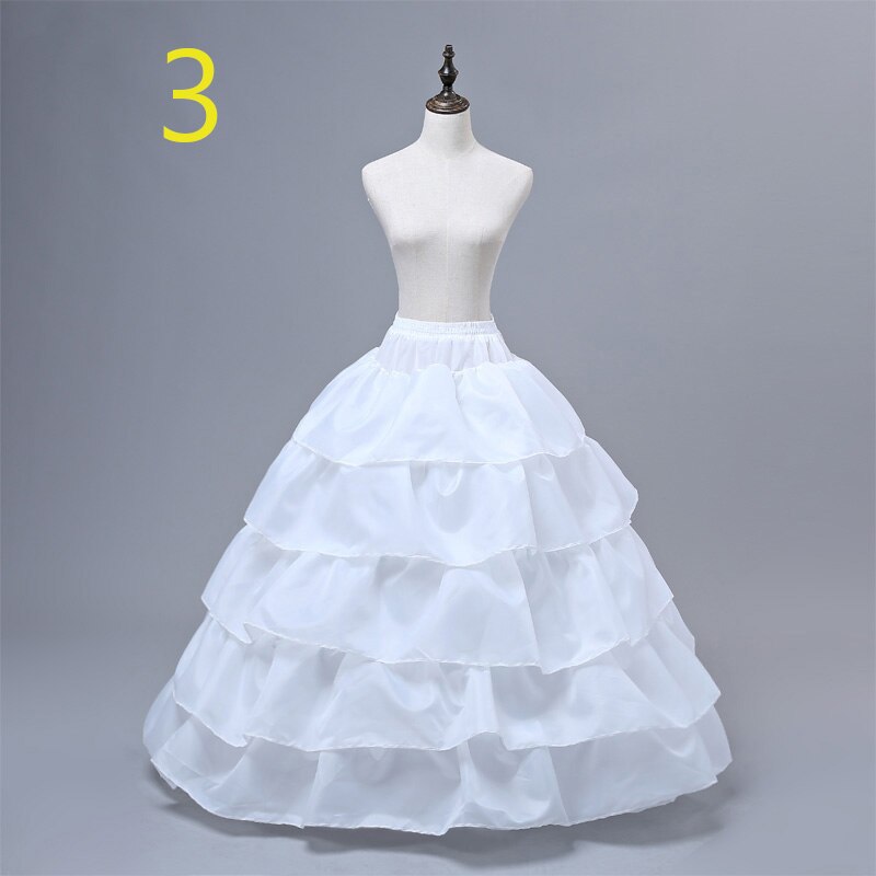 JIERUIZE Wedding Petticoat Crinoline Slip Underskirt Short Dress Cosplay Petticoat: NO.3