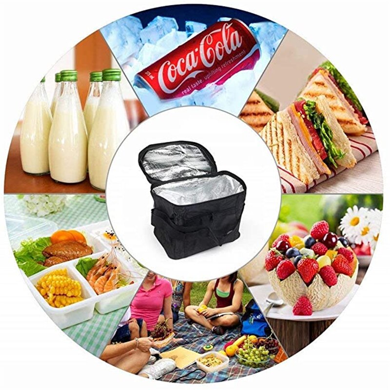 Cooling Bag Lunch Box Foldable Car Ice Pack Picnic Large Takeaway Insulation Package Thermo Bag Refrigerator Freezer for Camping