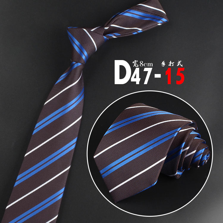 8Cm Jacquard Gestreepte Stropdas Voor Mannen Vrouwen Polyester Elegante Hals Voor Bruiloft Business Volwassen Suits Skinny Ties retro Stropdas