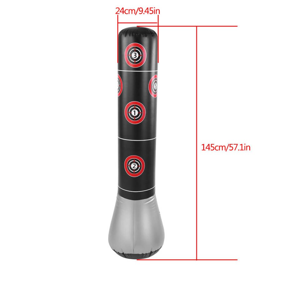 Inflatable Boxing Punching Bag Kick Training MMA Sandbags for Kids Adult