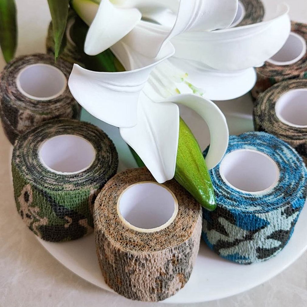 4.5m Self-Adhesive Maple Leaf Self-Adhesive Camouflage Stretch Bandage Non-Woven Protective Tape Tatto Accessories