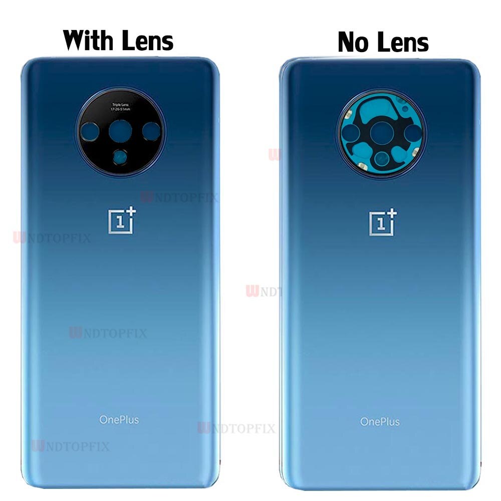 Alkuperäinen lasi oneplus 7t pro:lle takakansi takaluukku takalasi oneplus 7t akun kansi 1+7t suojakotelo + kameran linssi