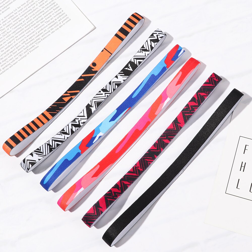 Bandas elásticas de goma para el pelo para hombre y mujer, cintas para el pelo de Color caramelo para Yoga, diadema deportiva para niñas, banda elástica antideslizante para el sudor, para correr y fútbol, 1 unidad