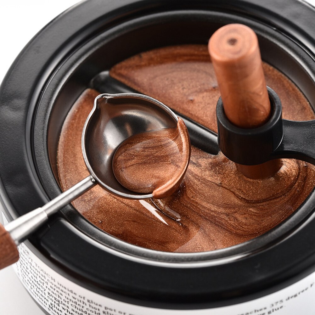 Plug Electric 50ml Melting Seal Wax Melting Stove Pot Fire Wax Warmer Melts Heater Sticks Beads 60W Wax