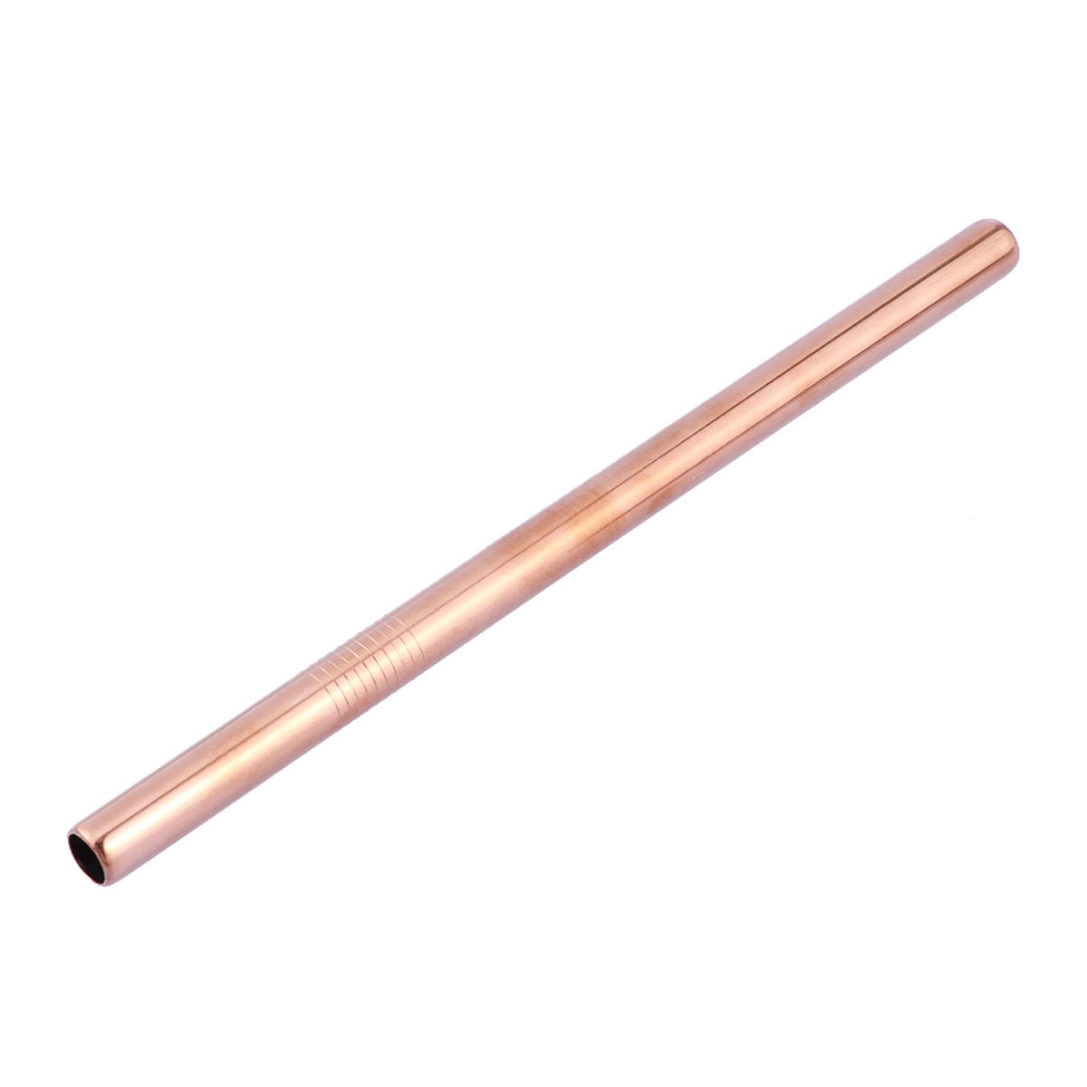 1 Pc 215x12mm Stainless Steel Drinking Straw Reusable Straight Straw for Yeti Tumblers(Rose Gold))