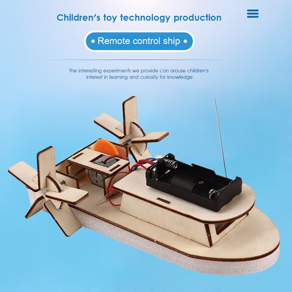 Afstandsbediening Diy Schoepenrad Studenten Assembleren Model Materiaal Kids Leren Educatief Wetenschap Experimenten Speelgoed