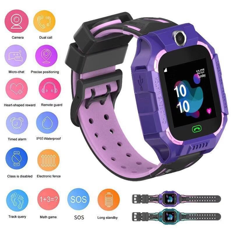 Kids Waterdicht Smart Horloge Gps Telefoon Tracking Positionering Sos Horloge Cadeaus Voor Jongens Meisjes DOM668