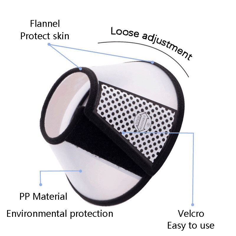 Collar para perro mascota Anti-mordedura bozales operación belleza gorros y sombreros gato cuello de embudo cubierta que morder lamer protectora de seguridad