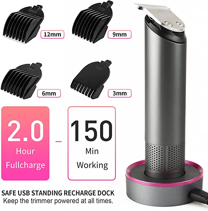 Tondeuse de coiffeur pour hommes, rasoir électrique pour barbe, coupe de cheveux professionnelle sans fil, USB