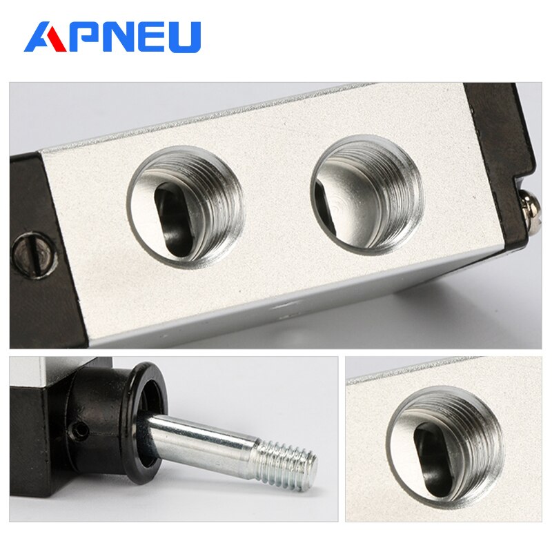 Interrupteur de vanne d'air manuel clé à main 4 h 210-08 4 h 310-10 4 h 410-15 commande pneumatique tirette 1/4 " 2 positions 5 ports plaque d'inversion