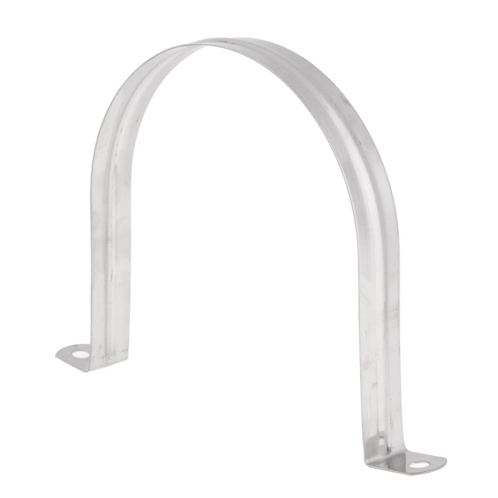 2x Stainless Steel Pipe Saddle Clamp Fixing - HEAVY DUTY 120mm/4.72inch