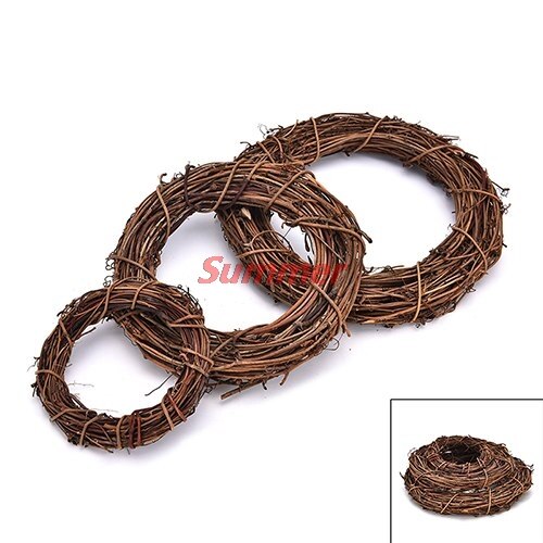 10Cm/15Cm/20Cm Bruiloft Decoratie Kerst Rotan Krans Krans Deur Opknoping Decoratie Jaar