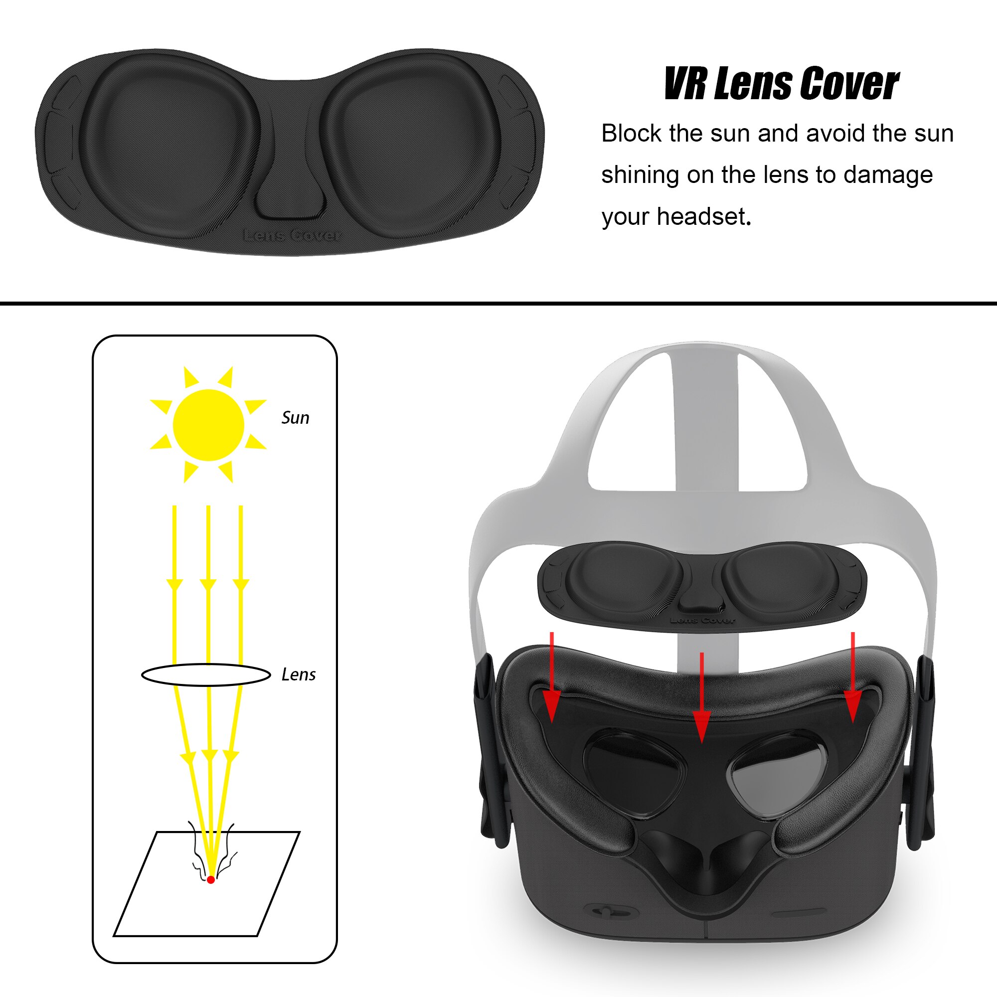 Conjunto de capa para oculus quest, suporte de interface facial anti-vazamento, almofada de cobertura de rosto substituída para oculus quest vr acessórios