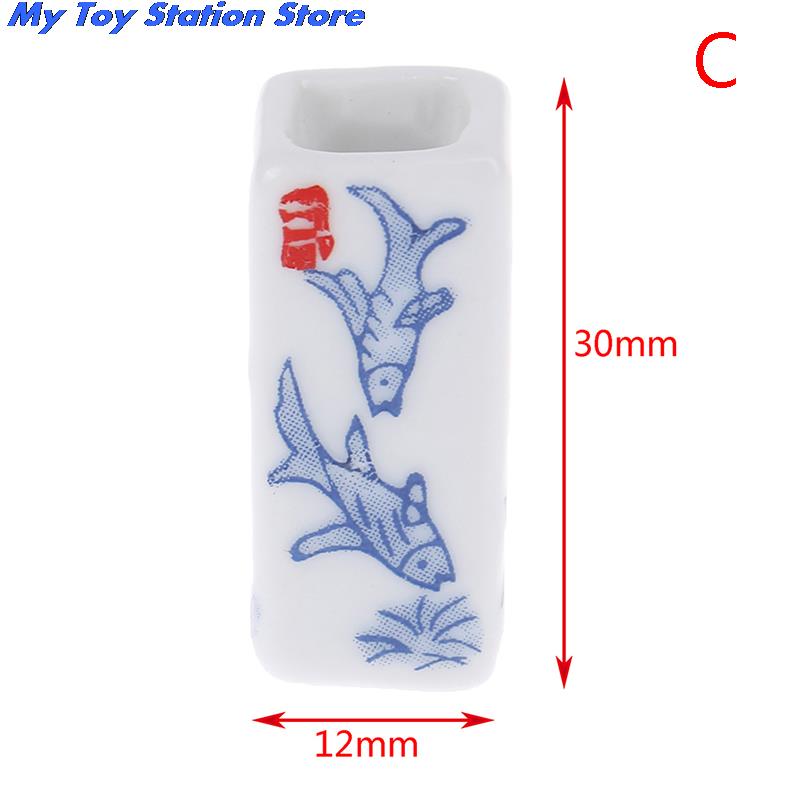 1:12 mini porta bacchette in ceramica miniatura per Astuccio delle bambole accessori casa delle bambole mini mobili da cucina accessori di simulazione giocattolo: C