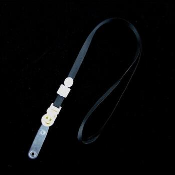 Badge easy-mount buckle retractable chain testificate case lanyard door guard work permit hanging buckle ID Holders/card: Light Grey