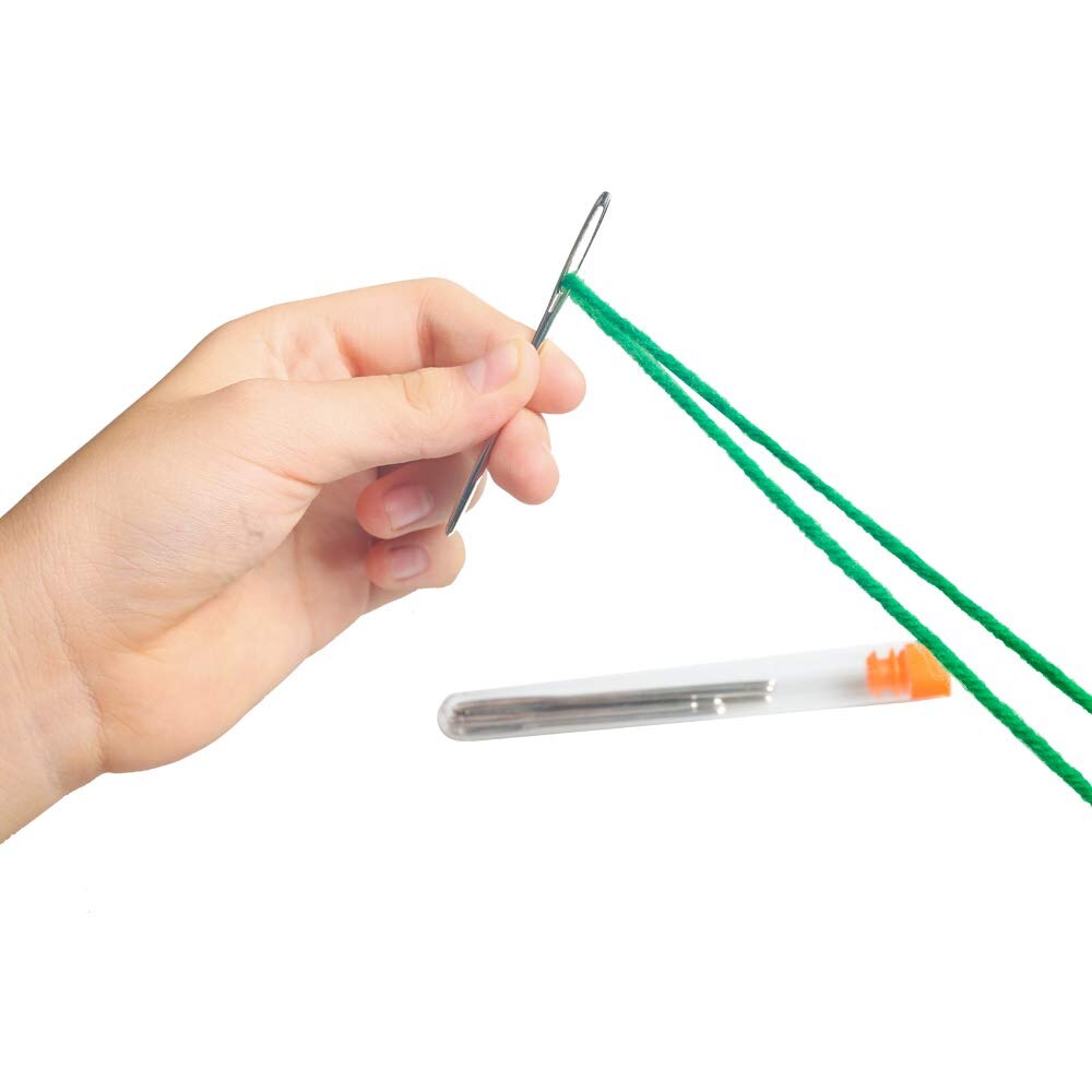 Knitting Needles Large Eye Blunt Sewing Needles Cross Stitch Knitting Needle Leather Embroidery Thread Needle Sewing Accessories