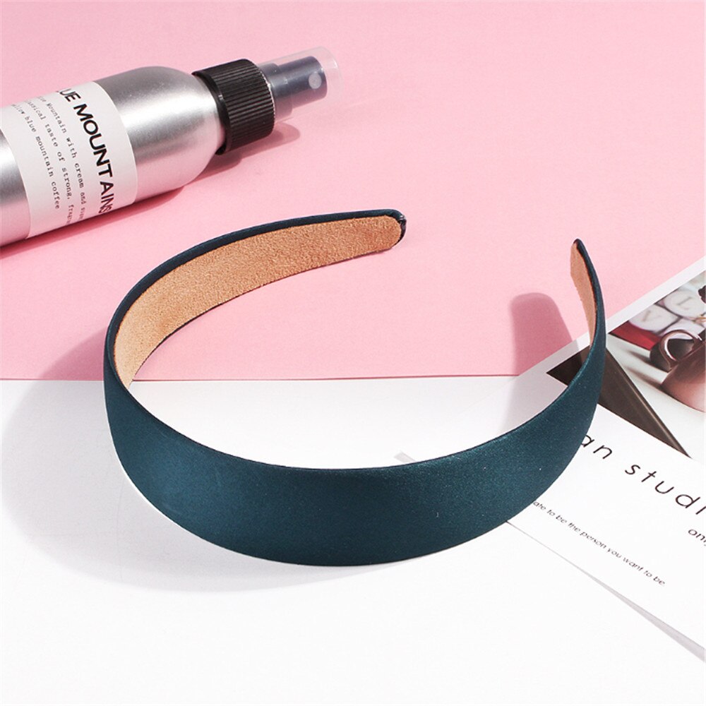 1PC Plastic Canvas Brede Hoofdband Haarband Hoofddeksels Solide Haaraccessoires Voor Vrouwen: jasper