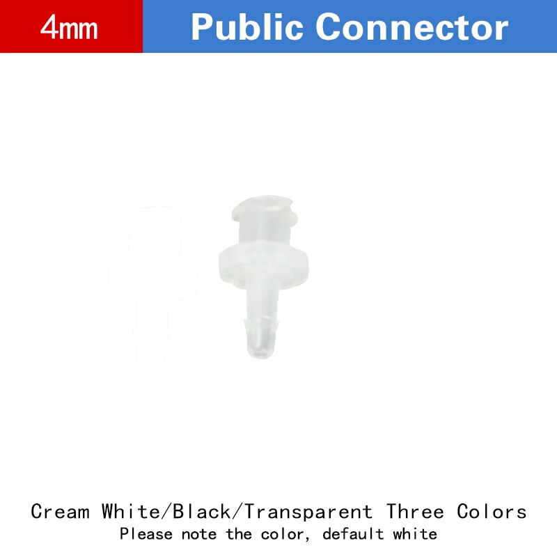 20PCS/lot Connector Printer Ink Tube/Pipe Adapter Ink Tube Connector: interior open 4mm