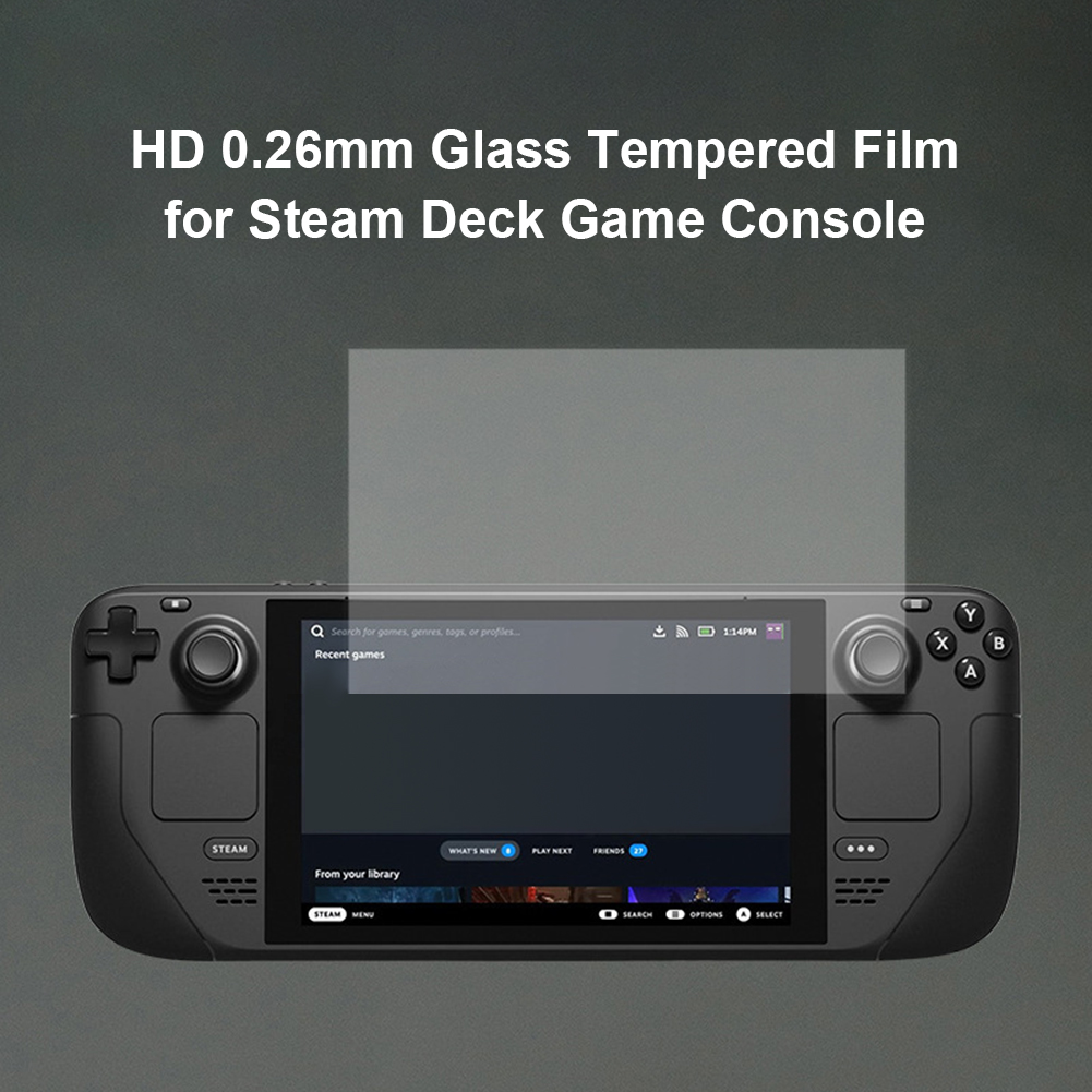 0.26Mm Hd Beschermende Glas Voor Stoom Deck Game Console Olie Proof Explosieveilige 9H Gehard Film Screen protector