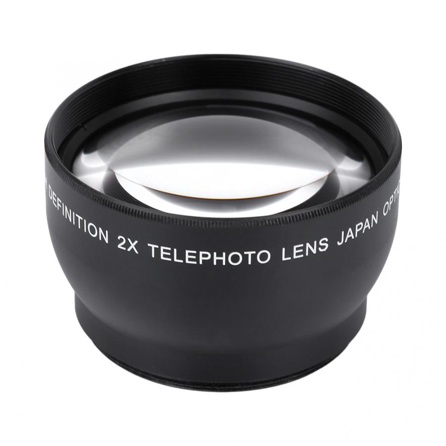 Camera Lens 52Mm 2X Vergroting Hd Tele Converter Telelens Voor 52Mm Mount Camera Camcorder