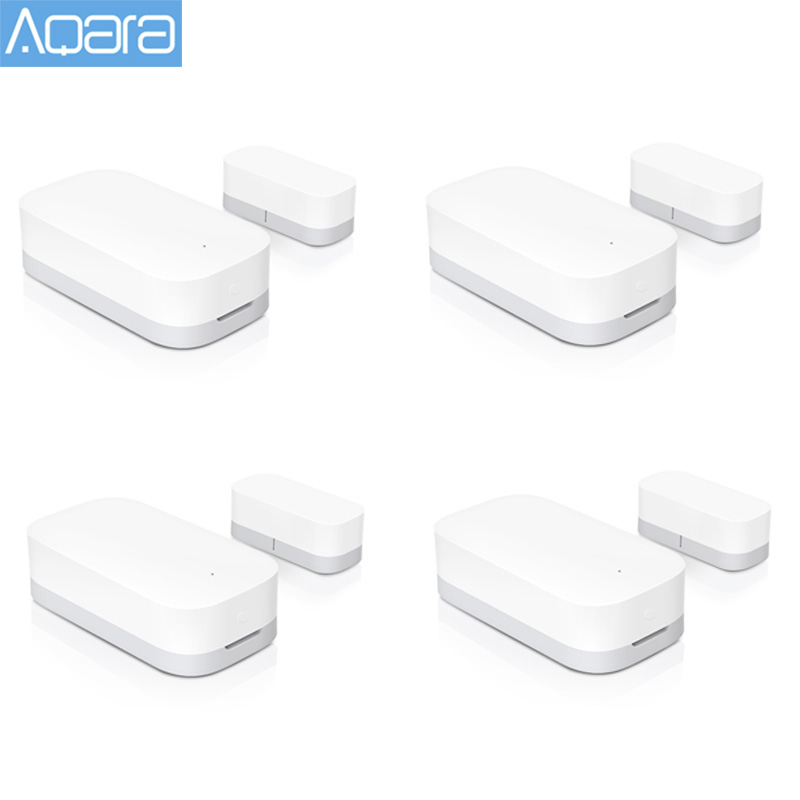 Aqara-Sensor de ventana de puerta Zigbee, conexión inalámbrica inteligente, Mini sensor de puerta que funciona con La aplicación Mi para teléfono Android IOS