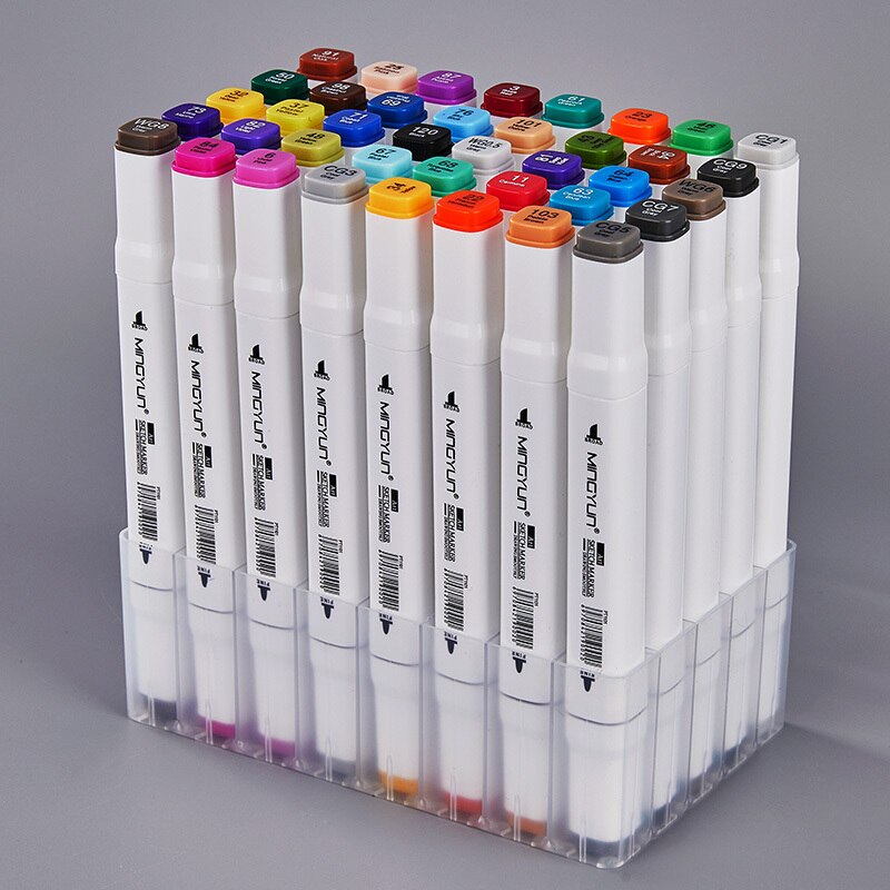 12/48/80/168 Touch Riancy Markers Set Manga Tekening Markers Pen Alcohol Gebaseerd Schets Vilt-Tip Twin borstel Pen Kunst Levert 04379