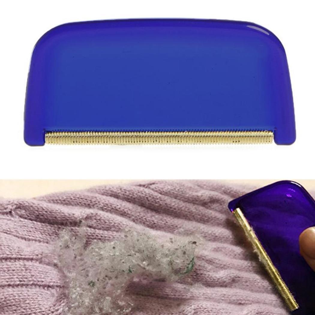 Draagbare Handmatige Hairball Borstel Trui Lint Remover Als Beeld Blauw Moderne hairball borstel voor Kleding of Bed