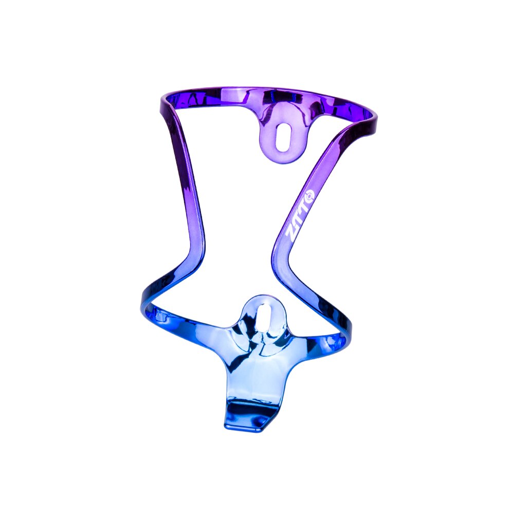 Aluminum Color gradient Bicycle Bottle Holder Colorful MTB road Gravel bike water bottle cage plating Color Mix Bottle Holder: BC5 blue green
