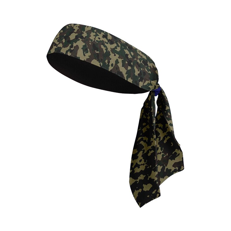 Camouflage Sports Head Band for Men Outdoor Cycling Running Tennis Absorbent Sweat Headband Fitness Compression Hair Headband: Style11