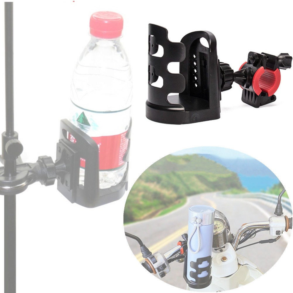 Universal Drinks Holder Bottle Clamp For Microphone Mic Stand Bicycle Motorcycle Style Live Support Water Cup Holder 360 Rotate