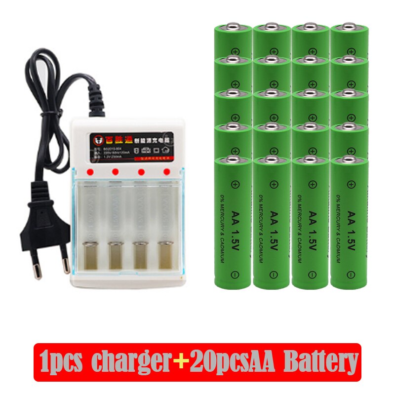 100 neue AA akku 4000mAh 1,5 v AA alkalisch Wiede... Grandado