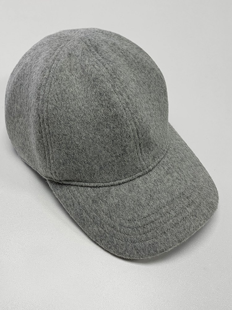 Vrouwen Hoeden Eenvoudige Baseball Cap Katoen Gemengd Pure Kleur Casual Mode Hoed 4 Kleuren Beschikbaar
