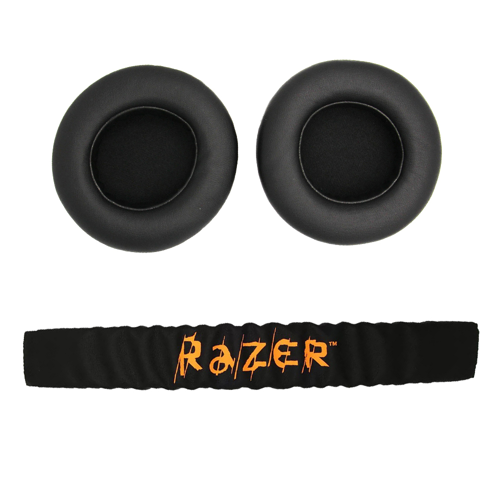 Ersatz-Ohrpolster, Kissen-Ohrpolster mit Kopfband für Razer Kraken Profi V1 und Electra Spielen-Kopfhörer-Ohrenschützer: Mehrfarbig