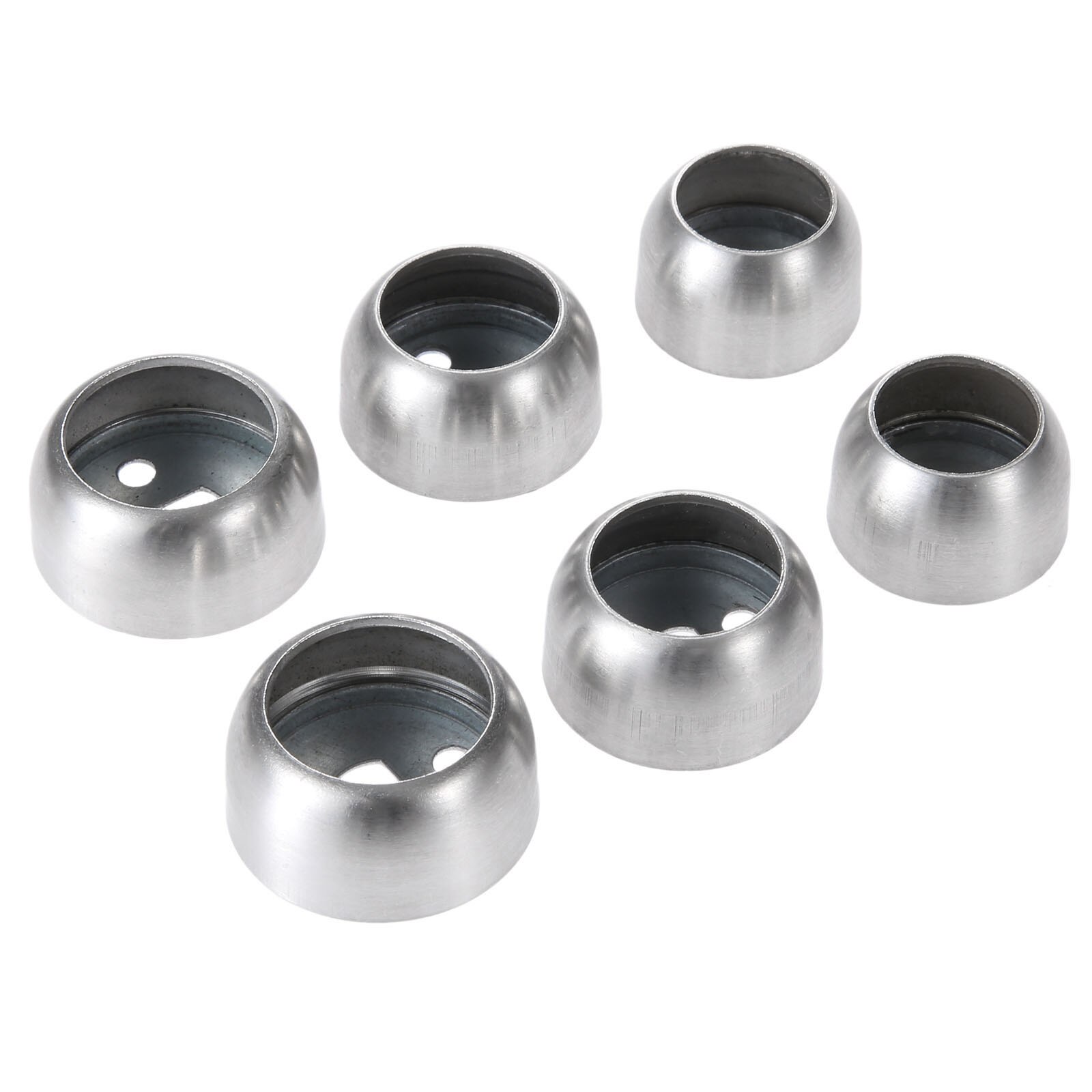 Dreld 2 stk/sæt rustfrit stål garderobe flangesæde tøj rørholder fitting skab stang flangeholder til 19mm 22mm 25mm rør