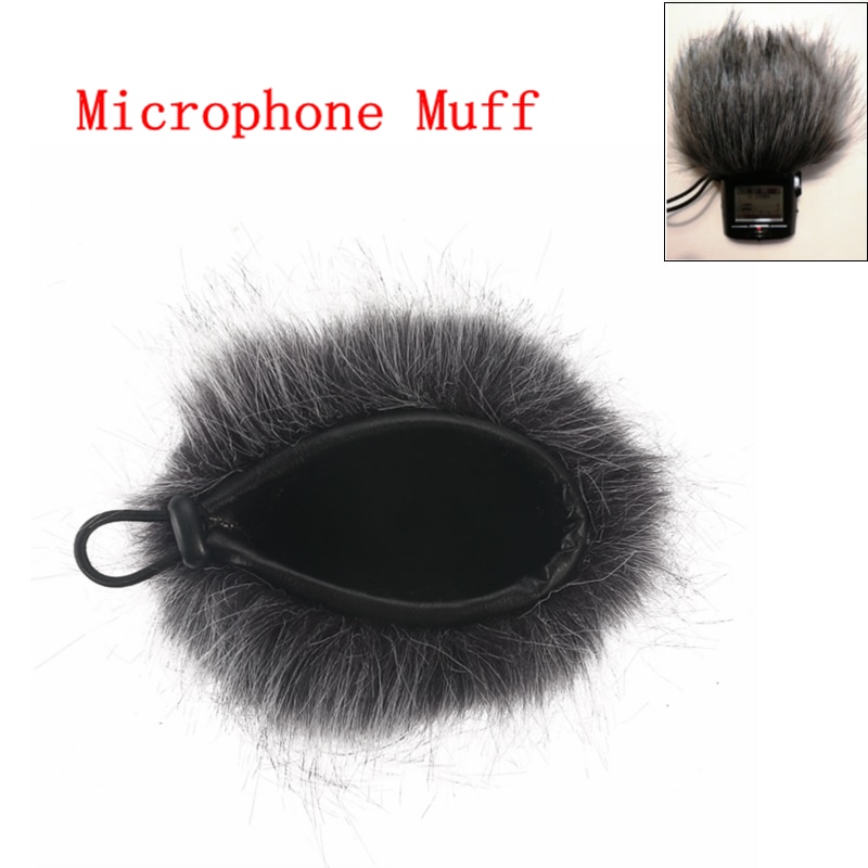 Kunstmatige Bont Microfoon Muff Voorruit Wind Mouw Shield Cover Voor Zoom H1 H2N H4N Q3 Voor Sony D50 Recorder 120X130 Mm
