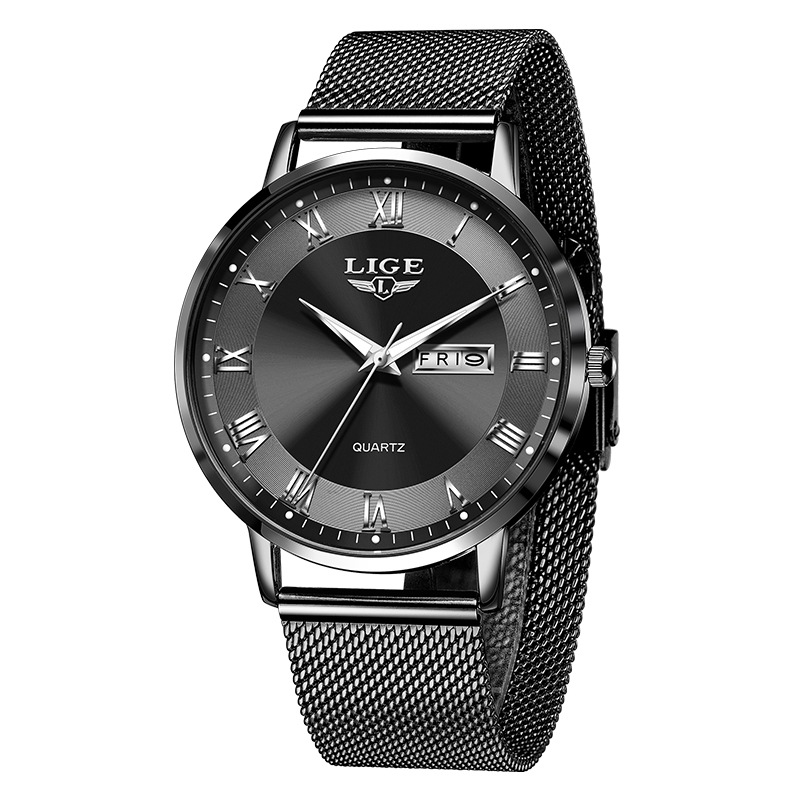 LUIK Top Merken Luxe Horloges Voor Mannen Casual Quartz Horloges Waterdicht Lichtgevende Datum Week Heren Horloge Reloj Hombre: Multicolor