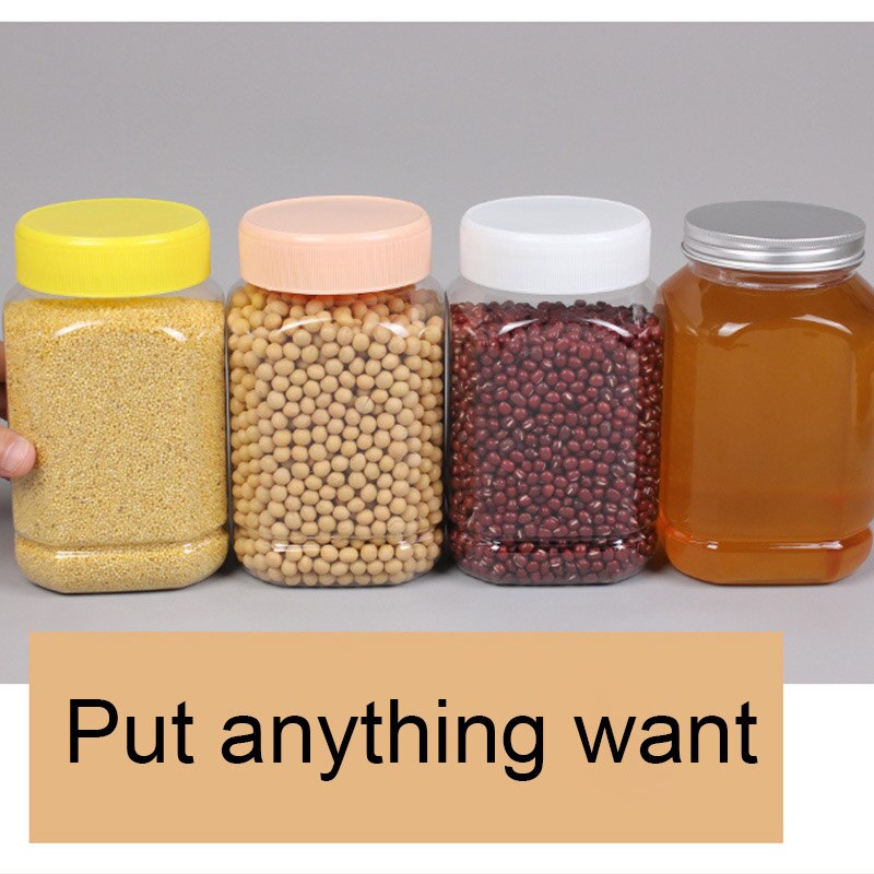 Honey bottle beekeeping tools jar for honey bee keeper equipment Transparent food safety plastic beehive jars packet 1 L bottle