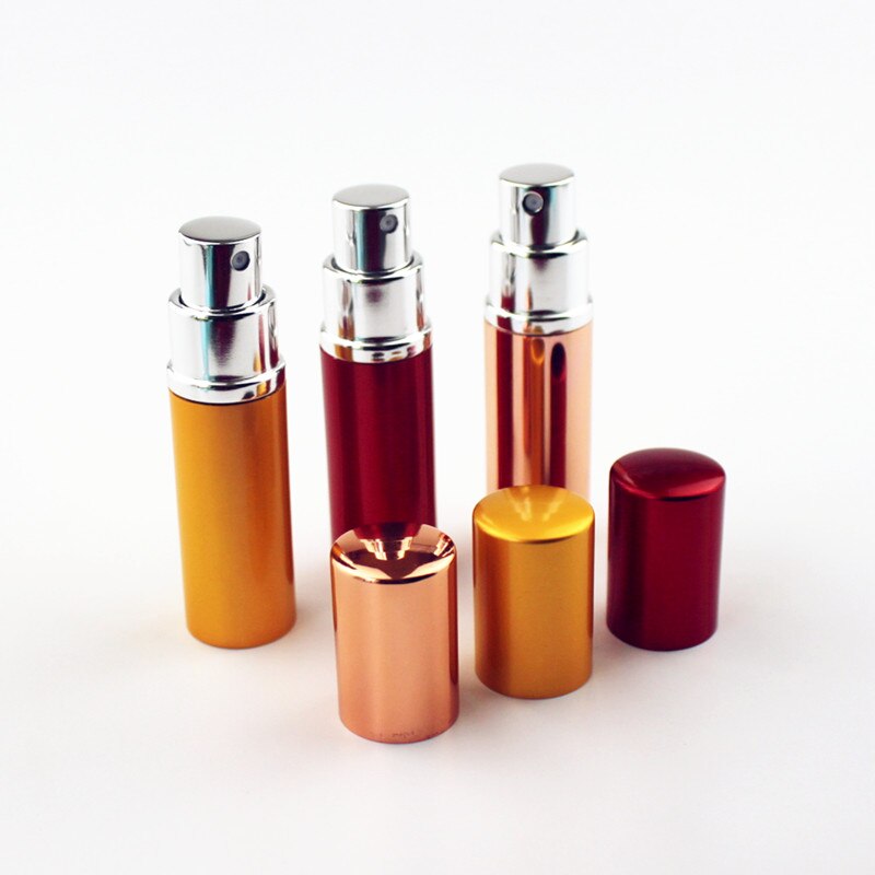 5ml 10ml parfum glazen fles reis aluminium spray verstuiver lege metalen parfum verstuiver draagbare