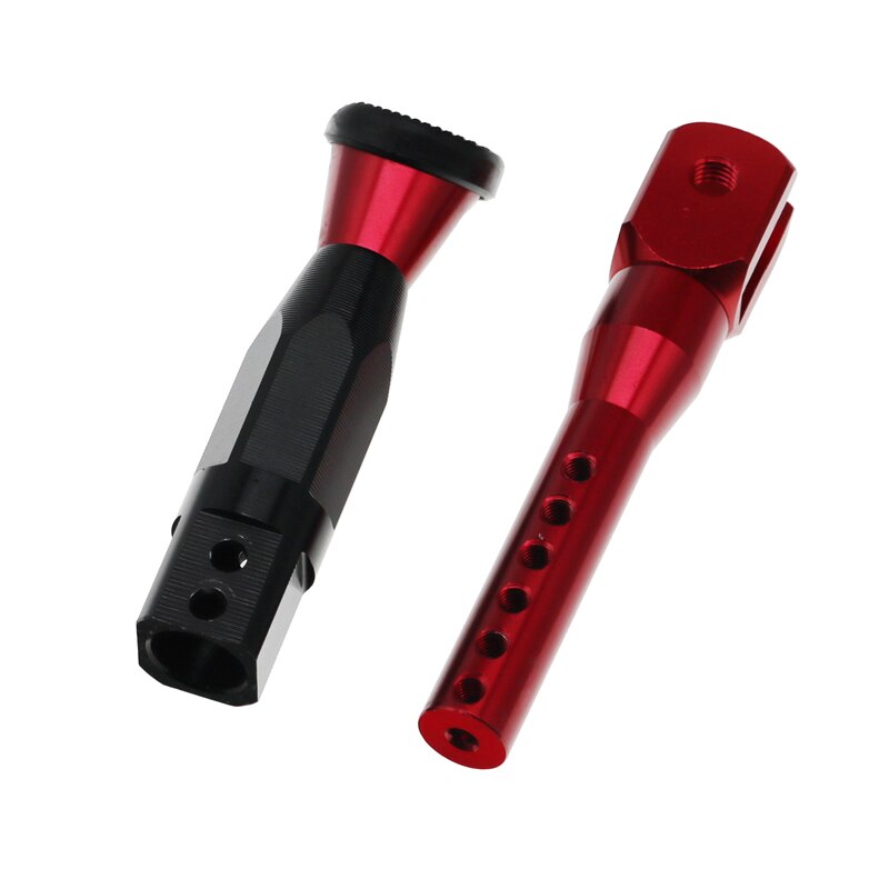 MotoLovee Motorcycle Adjustable Height 21-25CM Kickstands Motor Scooter Modified Foot Bracket CNC Aluminum Alloy Side Stand