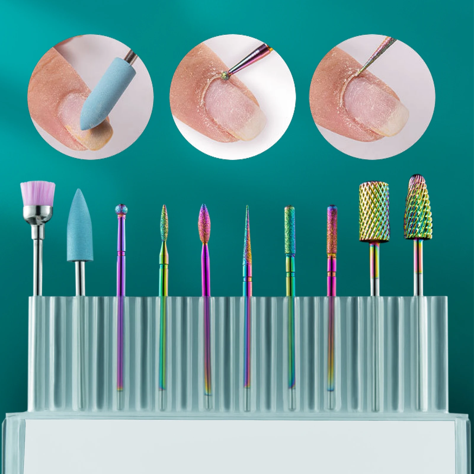 Nailpop-brocas para uñas para taladro eléctrico, accesorios para máquina de manicura, equipo, fresa, limas para uñas, herramientas para quitar Gel