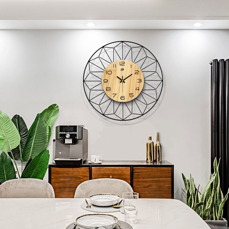 Ergocar Horloge Murale, Horloge Murale LED Décorative Art, Horloge