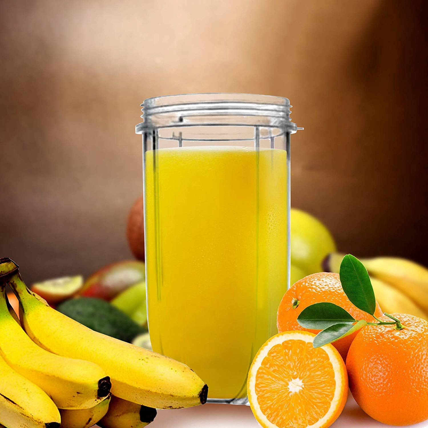 Nutri Compatible 32oz Cup & Blade Replacement Set Tall Blender Cup & 6 Fin Extractor Blade Accessories